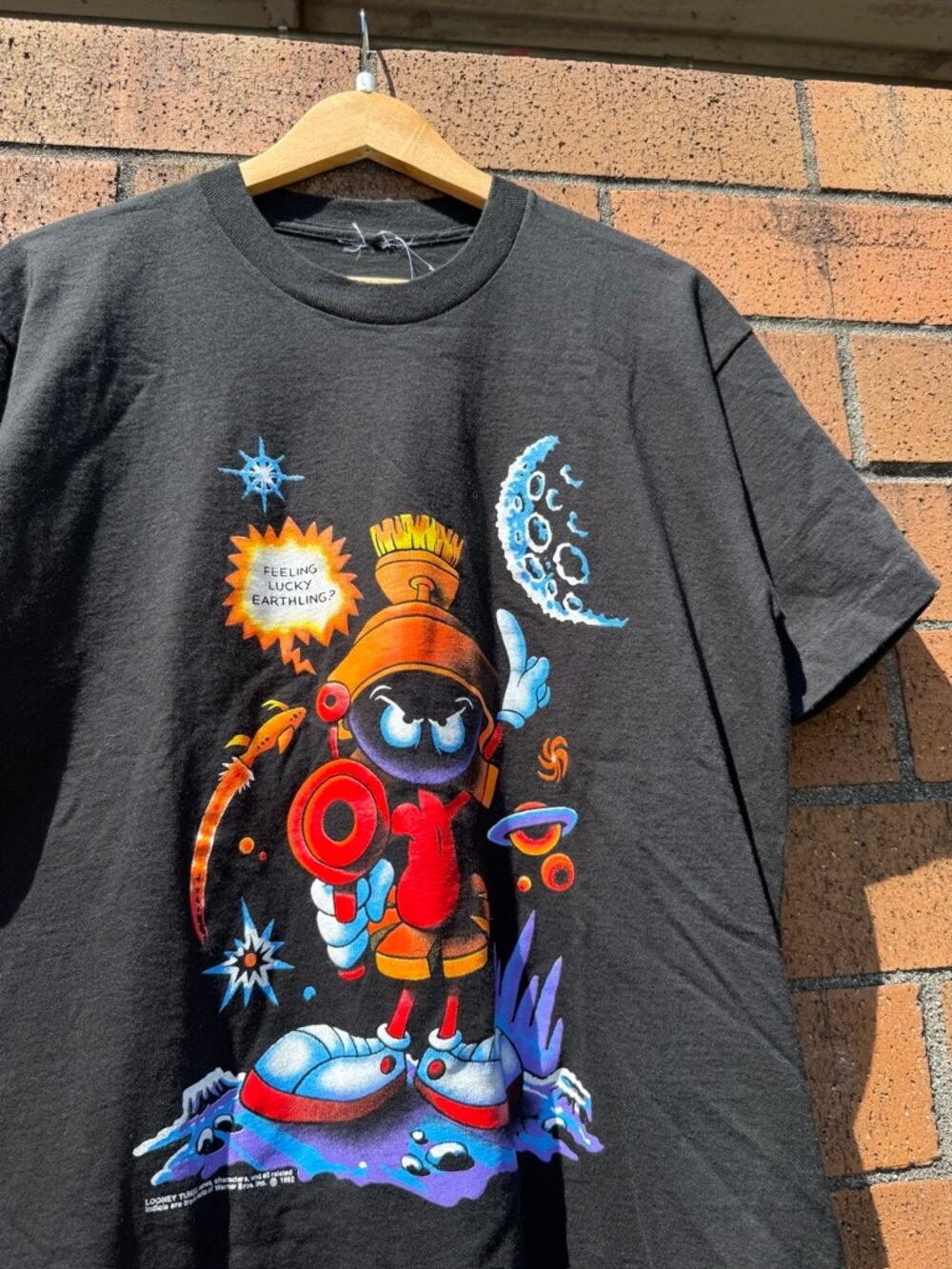 1992 Marvin the Martian 90s Vintage Feeling Lucky Earthling Looney Tunes Shirt